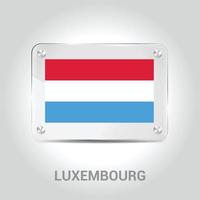 luxemburg flag design vektor