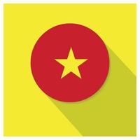 vietnam flagga design vektor