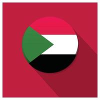 sudan flagga design vektor