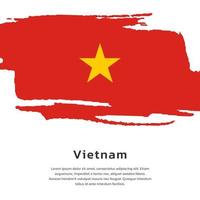 illustration av vietnam flagga mall vektor