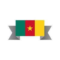 illustration av cameroon flagga mall vektor