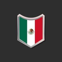 illustration av mexico flagga mall vektor
