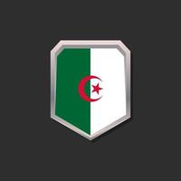 Illustration der Algerien-Flaggenvorlage vektor