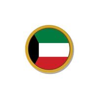 Illustration der Kuwait-Flaggenvorlage vektor