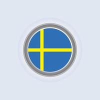 illustration av Sverige flagga mall vektor