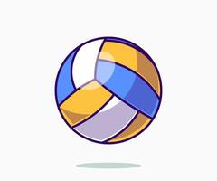 Volleyball-Symbol-Vektor-Illustration. flacher Cartoon-Stil. auf weißem Hintergrund. vektor