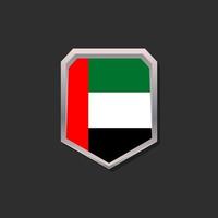 Illustration der Flaggenvorlage der arabischen Emirate vektor