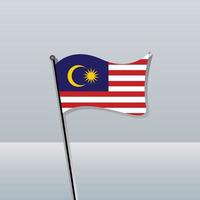 Illustration der Malaysia-Flaggenvorlage vektor