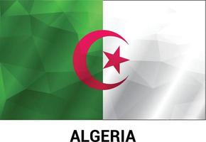 Algerien-Flaggen-Designvektor vektor