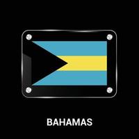 Bahamas flagga design vektor