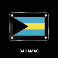 Designvektor der Bahamas-Flagge vektor