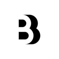 modernes initiales bb-logo buchstabe einfaches und kreatives designkonzept vektor