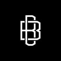 modern första bb logotyp brev enkel och kreativ design begrepp vektor