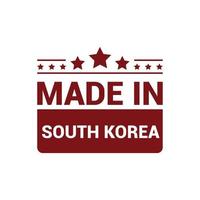 söder korea stämpel design vektor