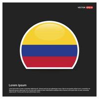 Kolumbien-Flaggen-Designvektor vektor