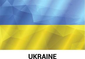 Designvektor der ukrainischen Flagge vektor