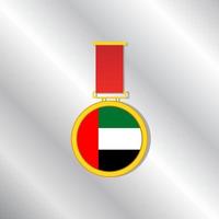 Illustration der Flaggenvorlage der arabischen Emirate vektor