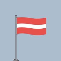 illustration av lettland flagga mall vektor