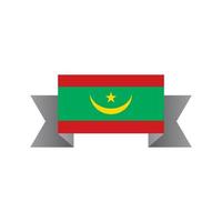 Illustration der Mauretanien-Flaggenvorlage vektor