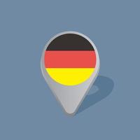 Illustration der deutschen Flaggenvorlage vektor