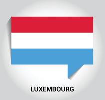 luxemburg flagga design vektor