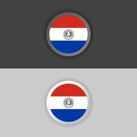 Illustration der Paraguay-Flaggenvorlage vektor