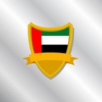 illustration av arab emirates flagga mall vektor