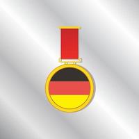 Illustration der deutschen Flaggenvorlage vektor