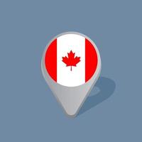 Illustration der Kanada-Flaggenvorlage vektor
