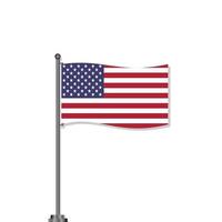 Illustration der Flaggenvorlage der Vereinigten Staaten vektor