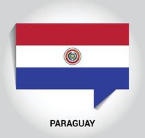 paraguay flaggor design vektor