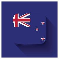 ny zealand flagga design vektor