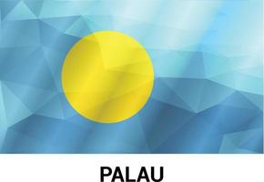 palau flaggor design vektor