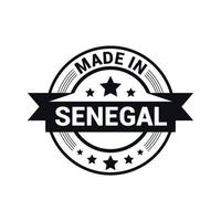 senegal stämpel design vektor