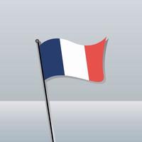 Illustration der französischen Flaggenvorlage vektor