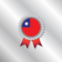 illustration der vorlage der taiwan-flagge vektor