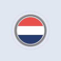 Illustration der niederländischen Flaggenvorlage vektor