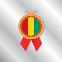 illustration av guinea flagga mall vektor