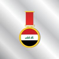 illustration av irak flagga mall vektor