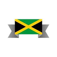 illustration av jamaica flagga mall vektor