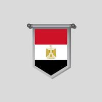 illustration av egypten flagga mall vektor