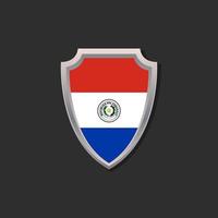 Illustration der Paraguay-Flaggenvorlage vektor
