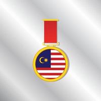 Illustration der Malaysia-Flaggenvorlage vektor