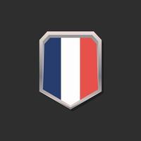 Illustration der französischen Flaggenvorlage vektor