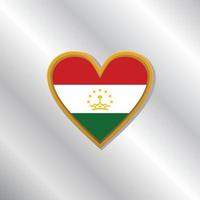 Illustration der tadschikischen Flaggenvorlage vektor