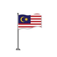 Illustration der Malaysia-Flaggenvorlage vektor