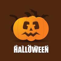 halloween design med kreativ design vektor