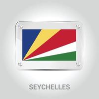 Seychellen-Flaggen-Designvektor vektor