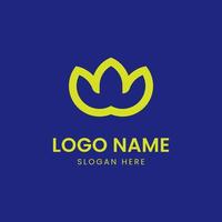 Inspiration für das Design von Lotusblumen-Logos vektor