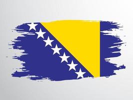 flagga av bosnien och hercegovina. vektor